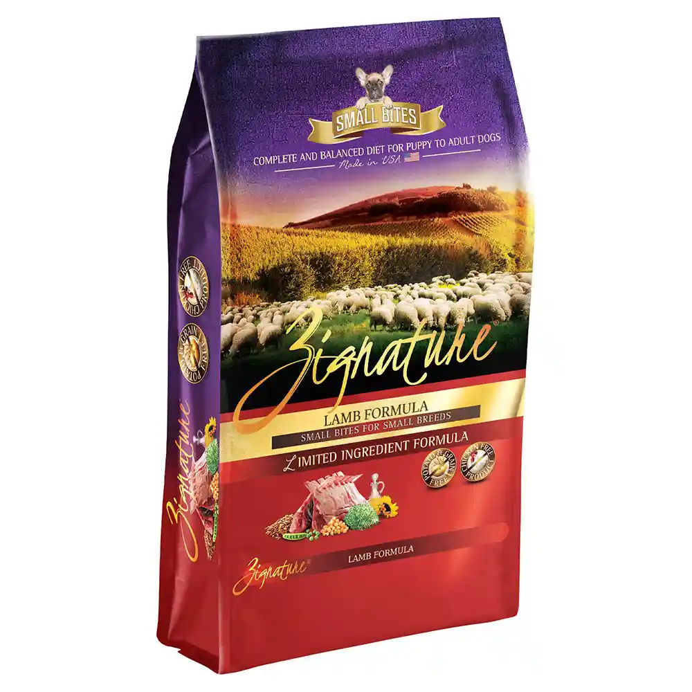 Zignature Dog Grain Free Small Bites Lamb 12.5 lb