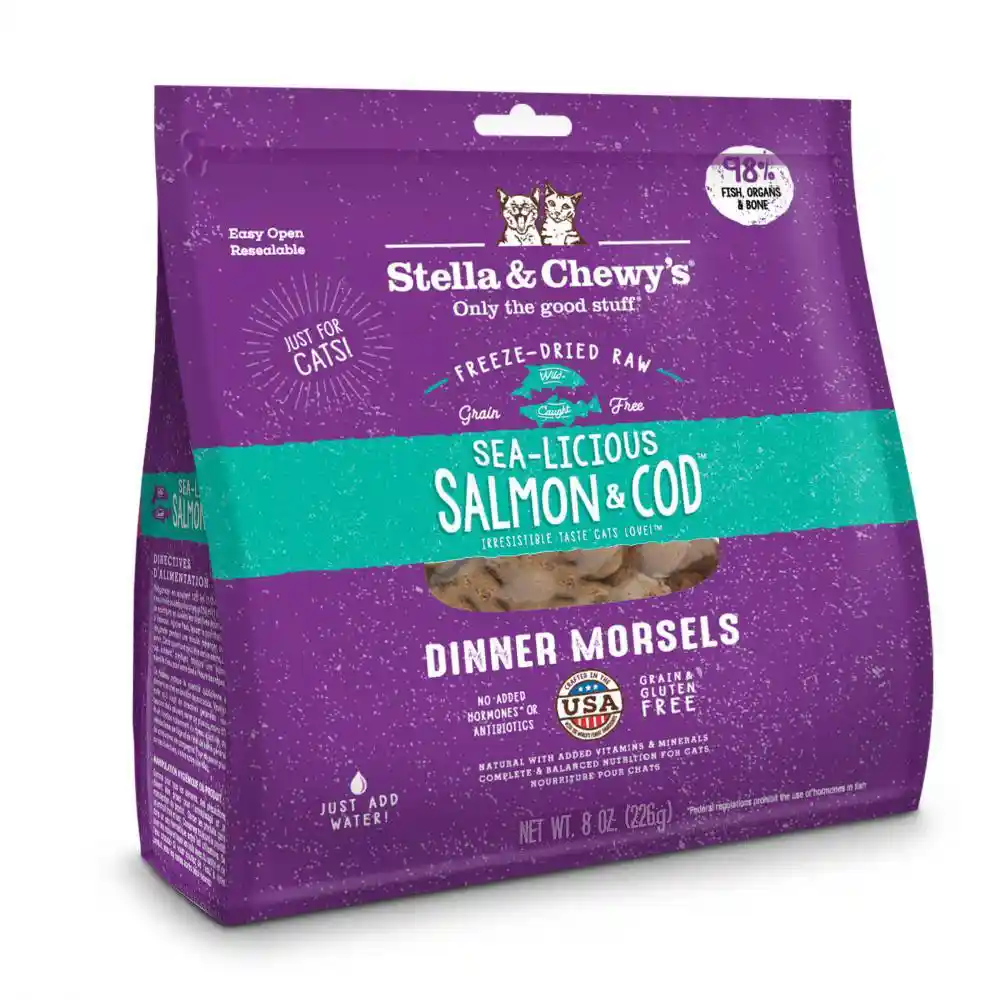 Stella & Chewy's Cat FD Salmon&Cod Morsel 8 oz