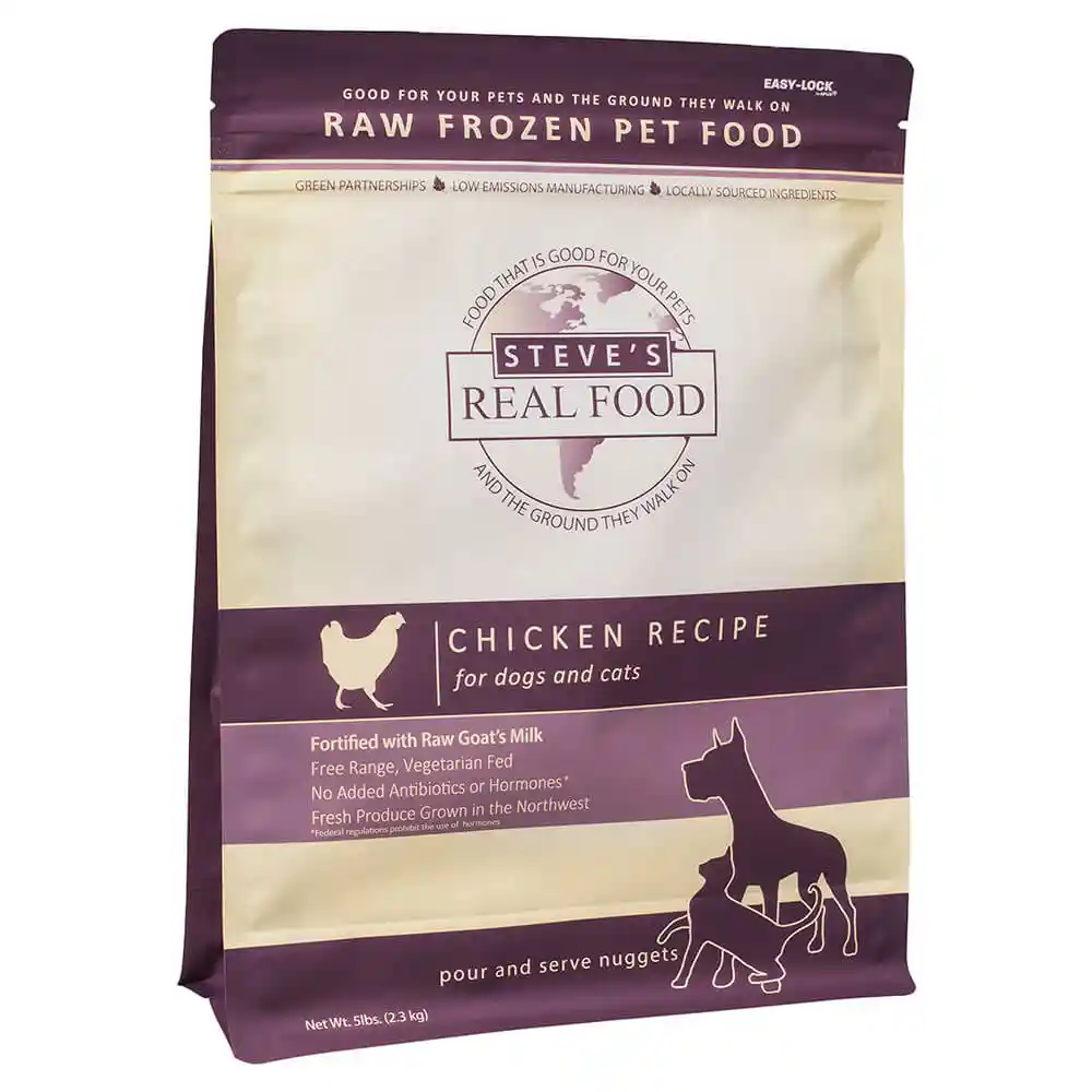 Steve's Dog Raw Frzn Chicken Nuggets 5 lb