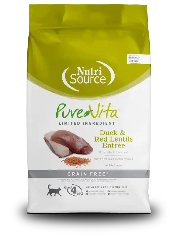 Pure Vita Cat GF Duck & Lentils 6.6 lb