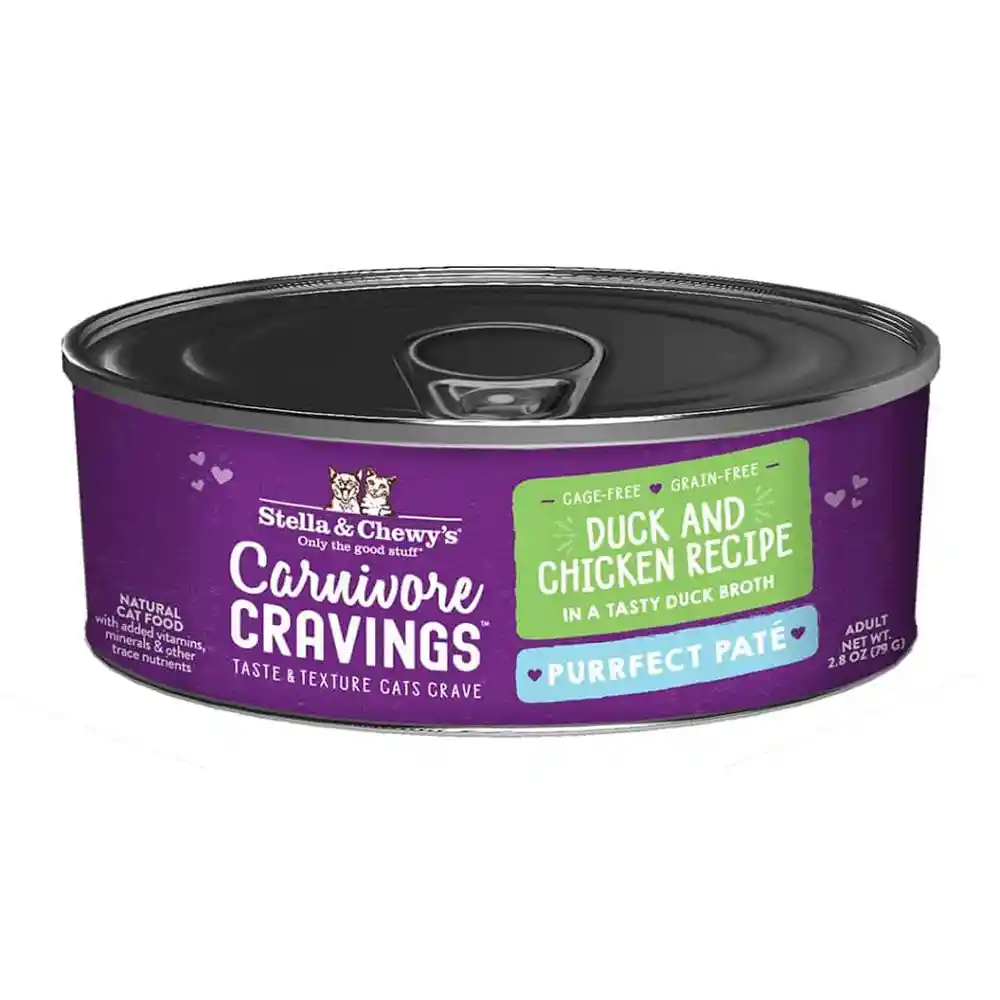 Stella & Chewy's Cat GF Duck&Chick Pate Can 5.2 oz