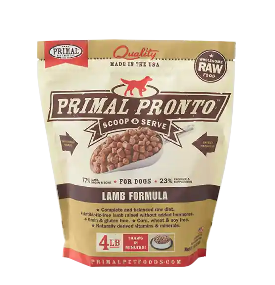 Primal Dog Raw Frzn Pronto Lamb 4 lb