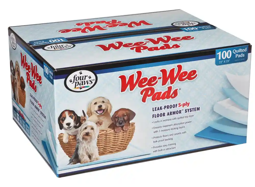 Four Paws Wee Wee Pads Box 100 pk