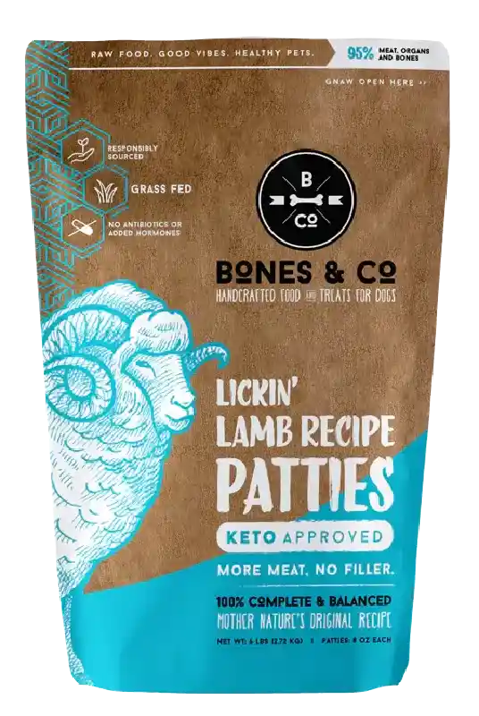 Bones & Co Dog Raw Frzn Mini Lamb 3 lb