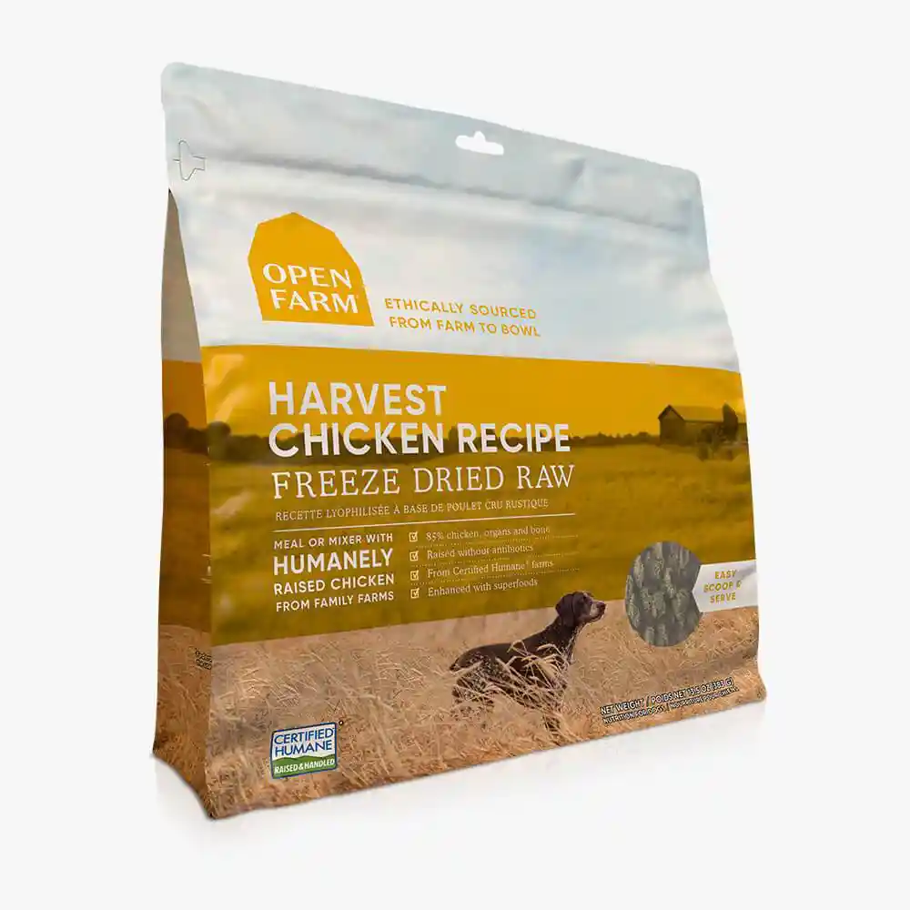 Open Farm Dog Freeze Dried Raw Harvest Chicken Morsels 13.5 oz