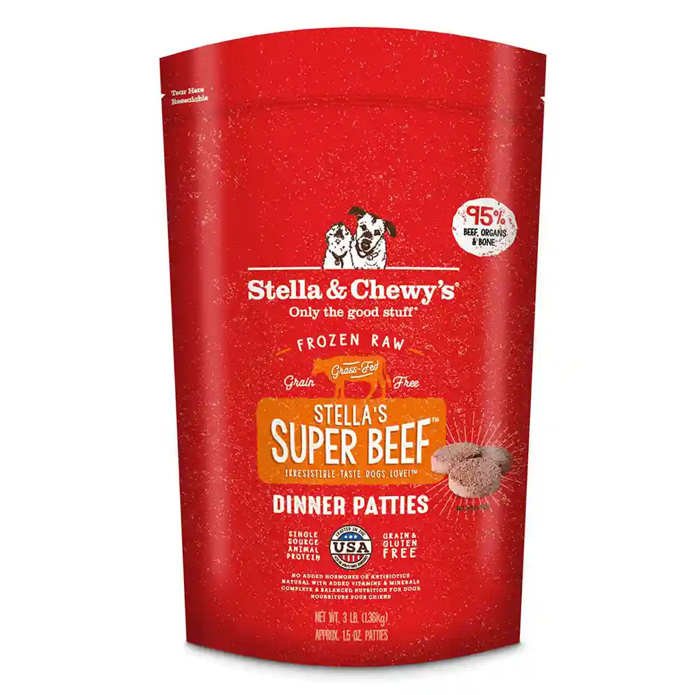 Stella & Chewy's Dog Raw Frzn Beef Patties 12 lb