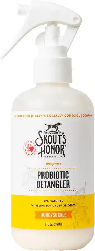 Skout's Honor Dog Probiotic Detangler Spray Honeysuckle 8 oz