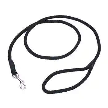Coastal Rope Leash Black 6 ft