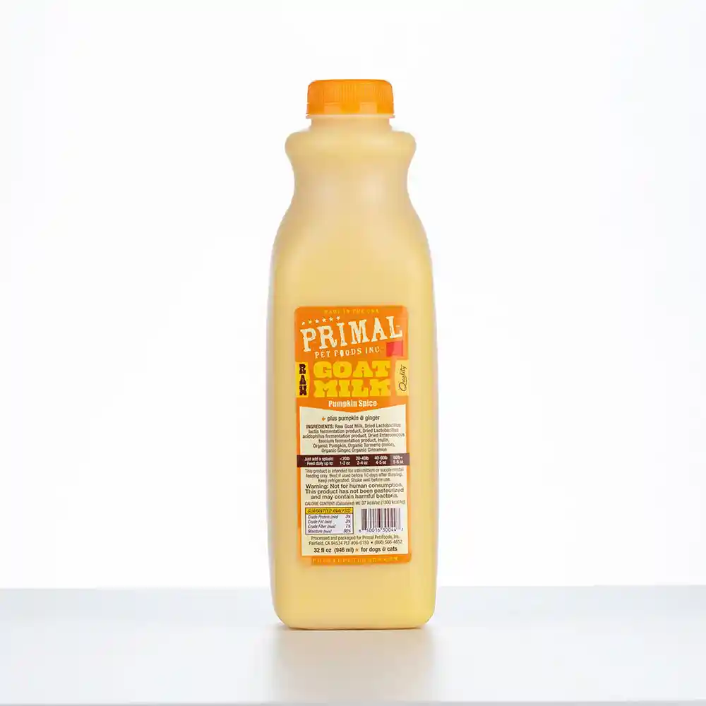 Primal Raw Frozen Pumpkin Spice Goat Milk 1 qt