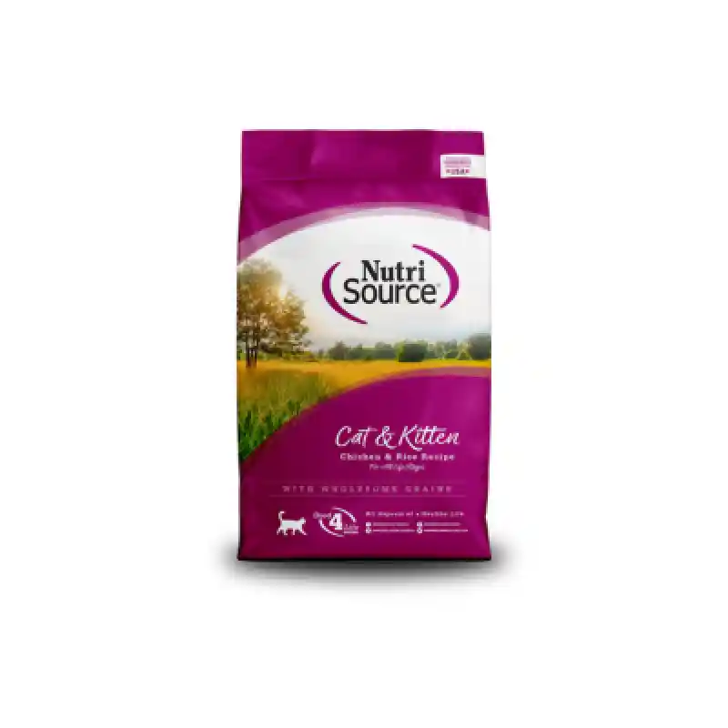 Nutrisource Cat & Kitten Chicken  Rice 4 lb