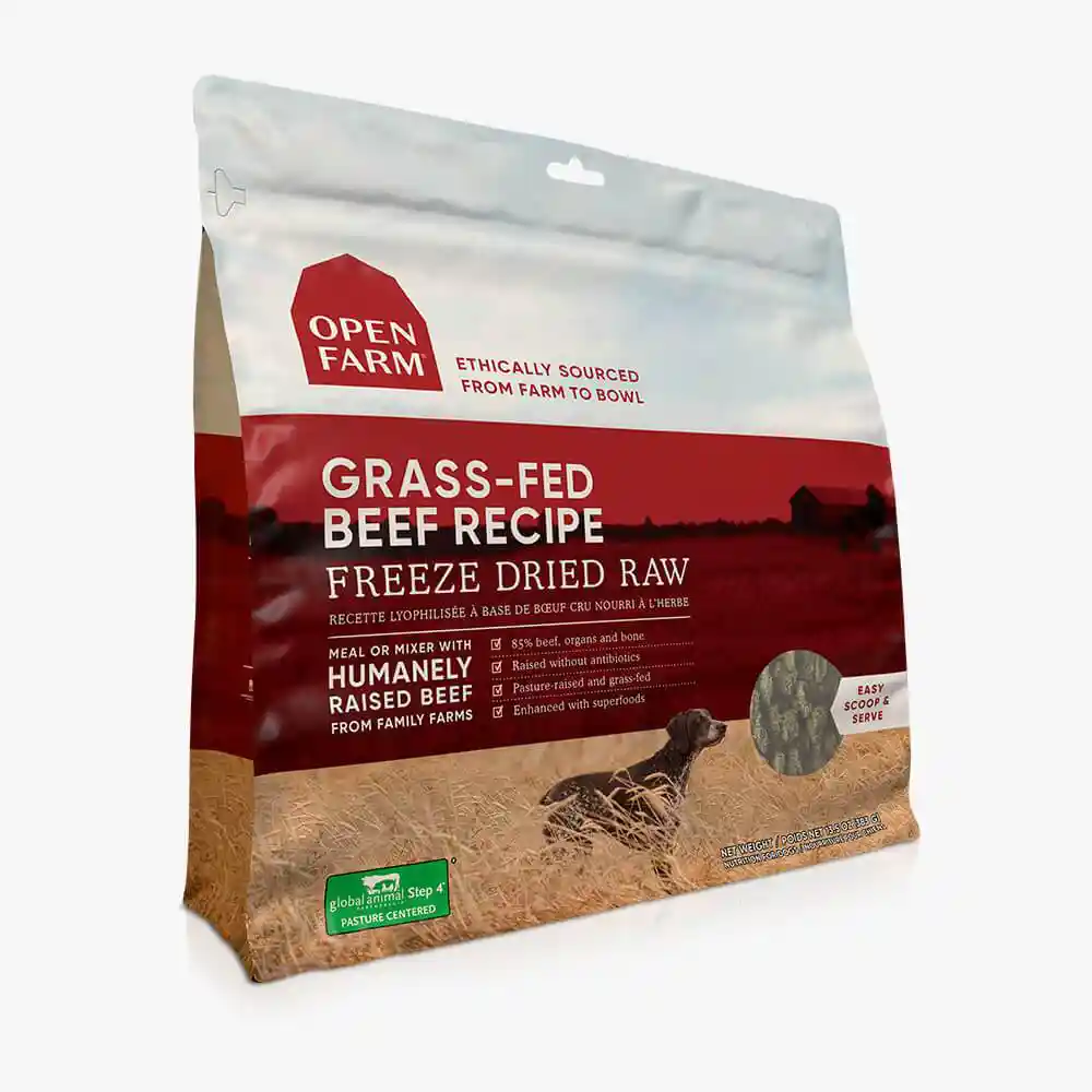 Open Farm Dog Freeze Dried Raw Grass Fed Beef Morsels 13.5 oz