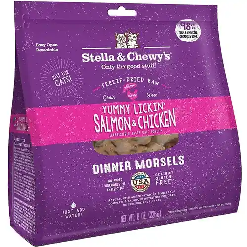 Stella & Chewy's Cat FD Slmn&Chick Morsel 8 oz