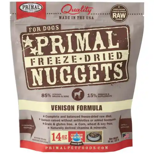 Primal Dog FD Venison Nuggets 14 oz