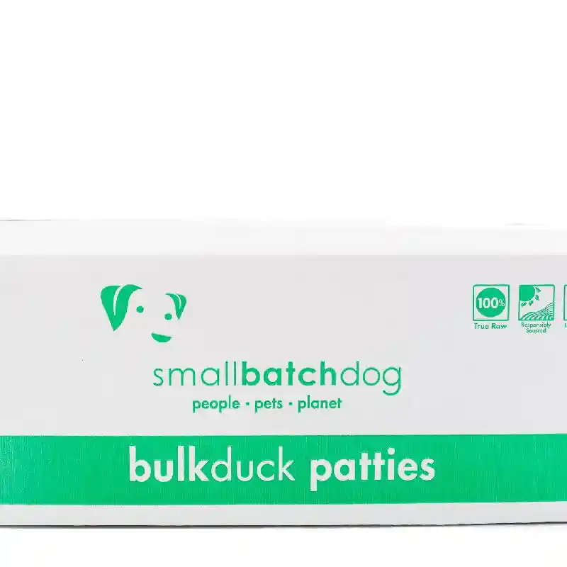 Smallbatch Dog Raw Frzn Duck Patties 18 lb