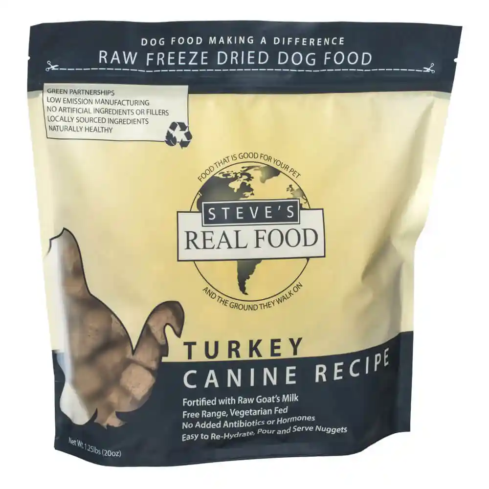 Steve's Dog FD Turkey Nuggets 1.25 lb