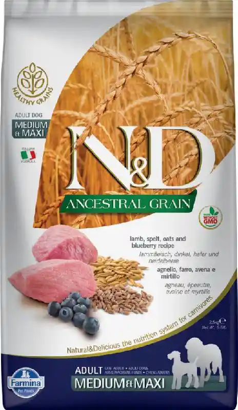 Farmina Dog Ancestral Grain Lamb & Blueberry Medium & Maxi 5.5 lb