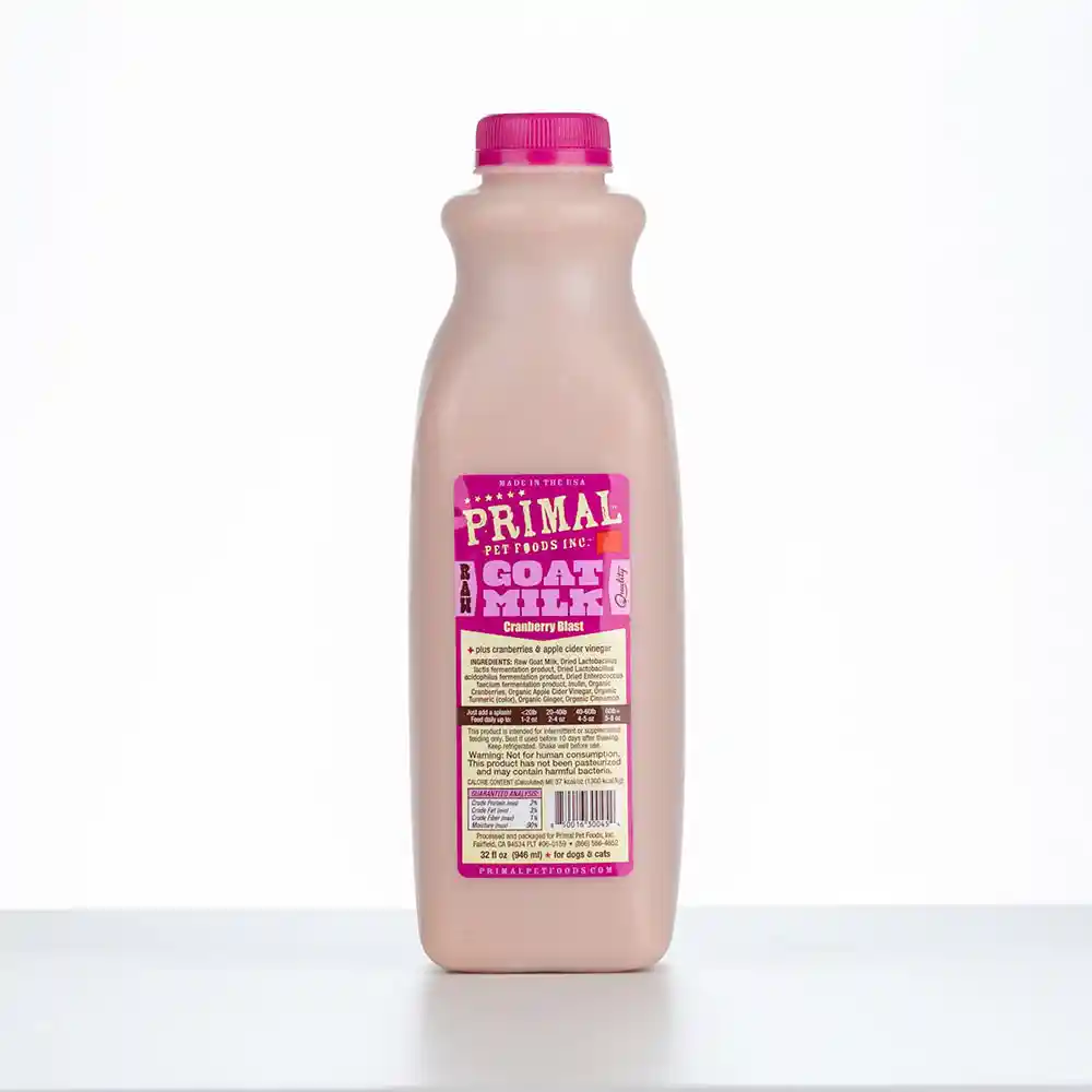 Primal Raw Frozen Cranberry Blast Goat Milk 1 qt