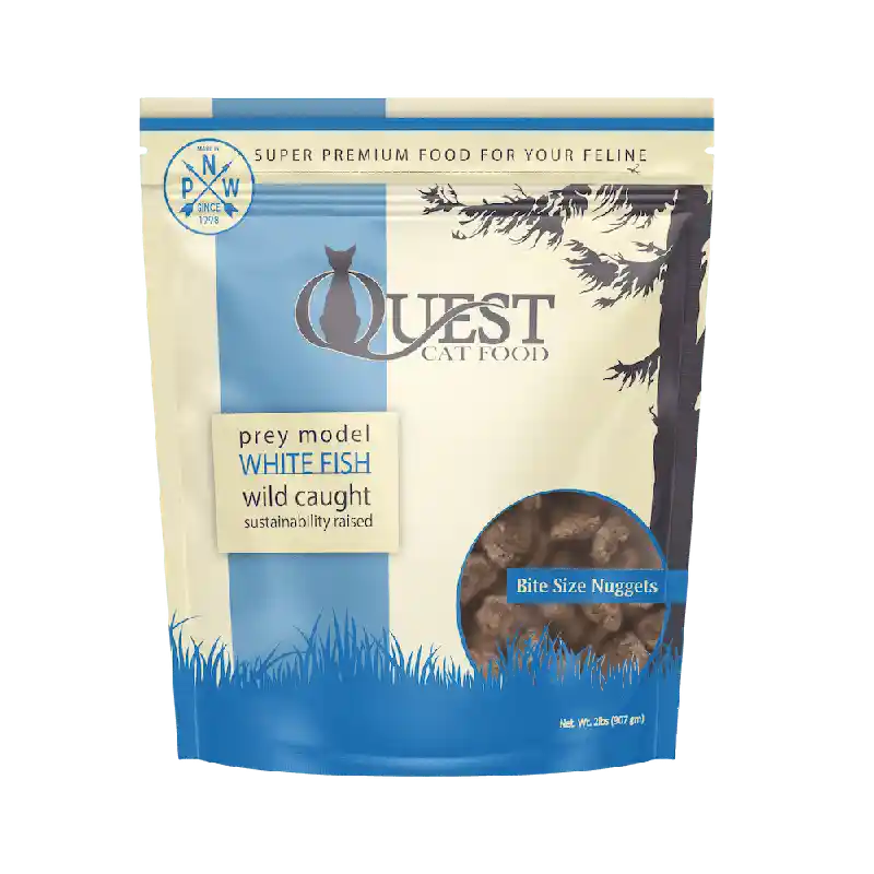 Steve's Cat Raw Frzn Quest Whitefish Nuggets 2 lb