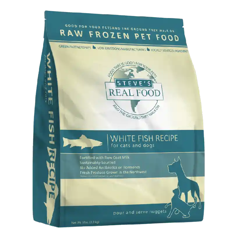 Steve's Dog Raw Frzn White Fish Nuggets 5 lb