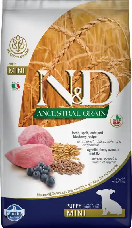 Farmina Dog Ancestral Grain Lamb & Blueberry Puppy Mini 5.5 lb