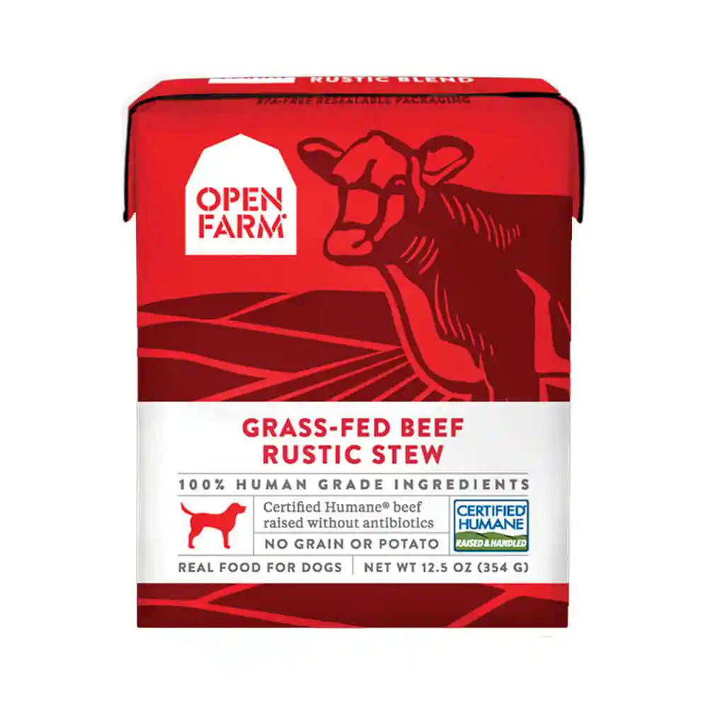 Open Farm Dog Grain Free Grass Fed Beef Rustic Stew Carton 12.5 oz