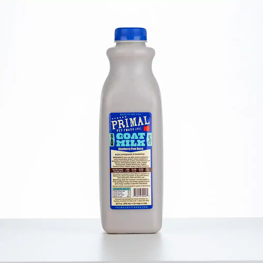 Primal Raw Frozen Blueberry Pom Goat Milk 1 qt