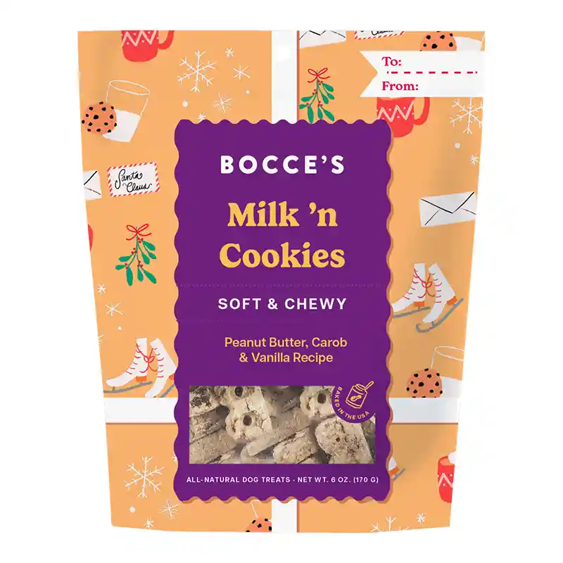 Bocce's Bakery Milk N Cookies Soft & Chewy Dog Treats