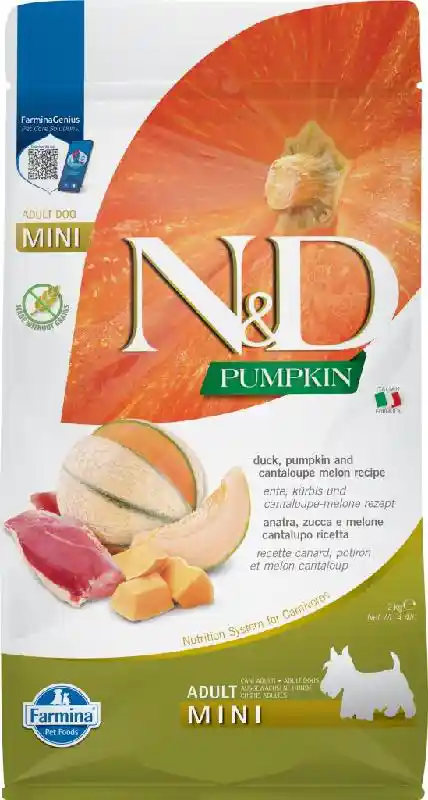 Farmina Dog Pumpkin Grain Free Duck & Cantaloupe Adult Mini 4.4 lb