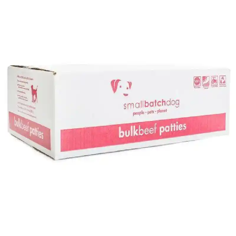 Smallbatch Dog Raw Frzn Beef Patties 18 lb