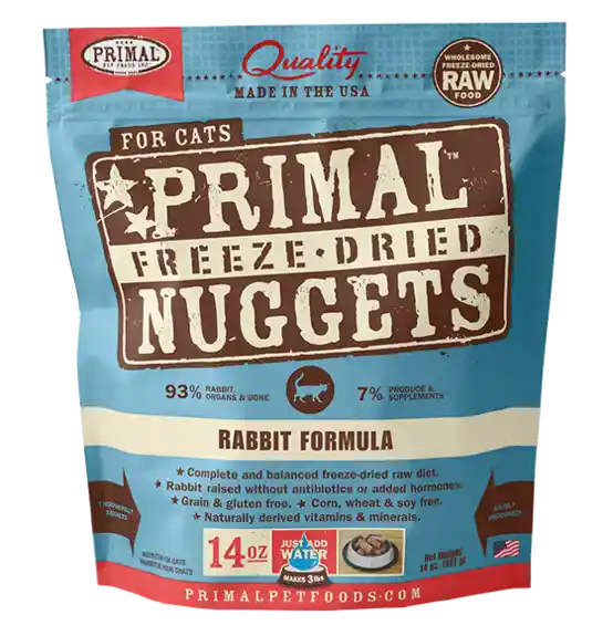 Primal Cat FD Rabbit Nuggets 14 oz