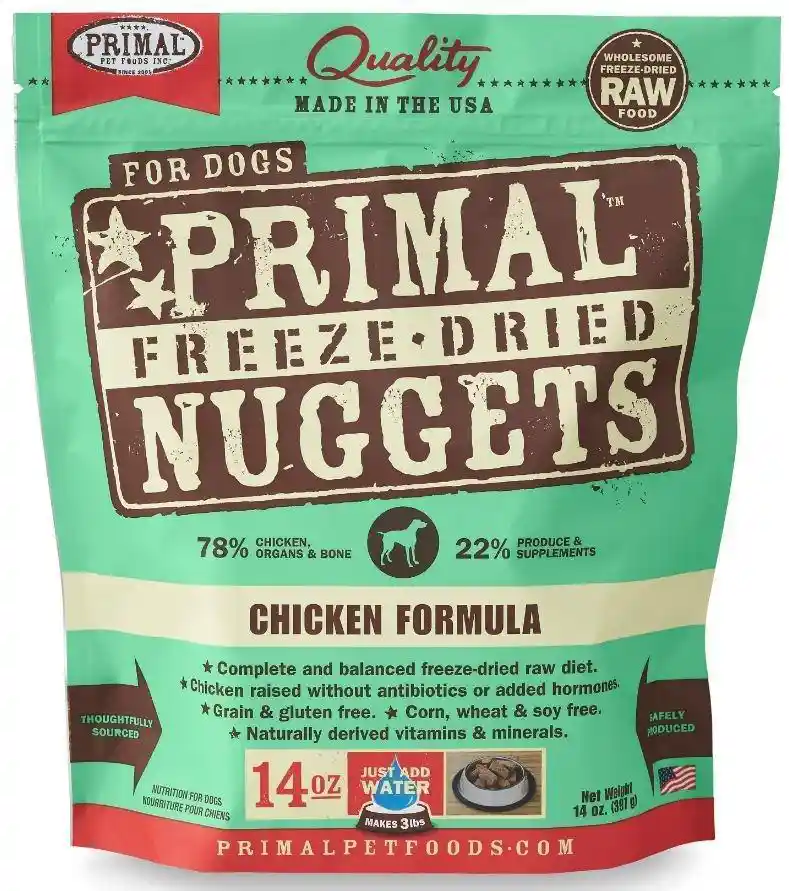 Primal Dog FD Chicken Nuggets 14 oz