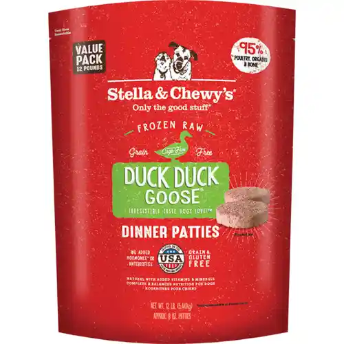 Stella & Chewy's Dog Raw Frzn Duck Patties 12 lb