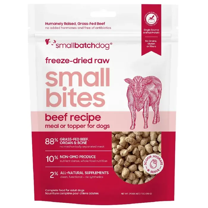 Smallbatch Dog FD Small Bites Beef 7 oz
