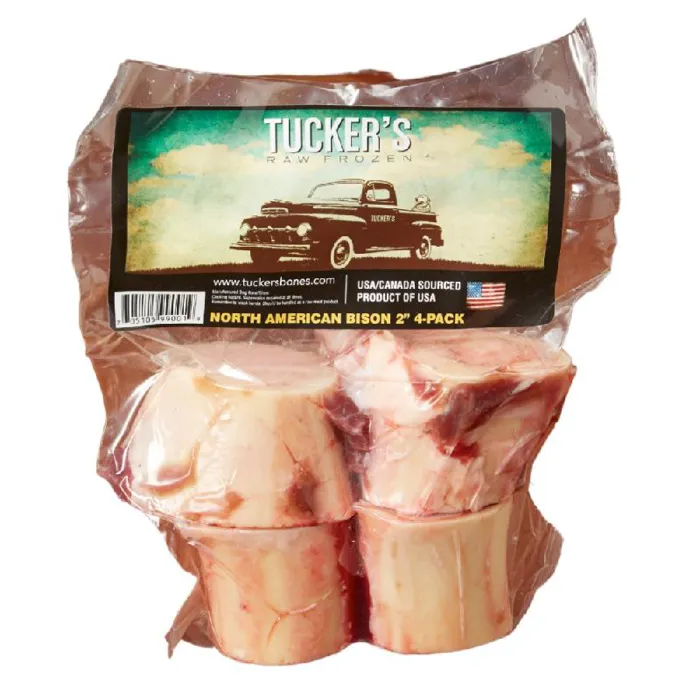 Tucker's Dog Raw Frozen Bison Bones 2 in 4 pk