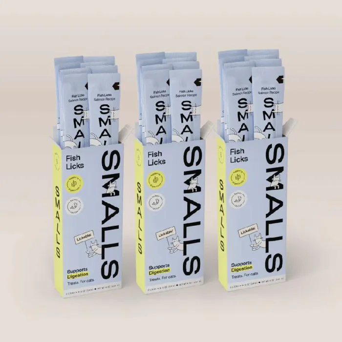 Smalls Cat Lickable Salmon Treat 6 Pack