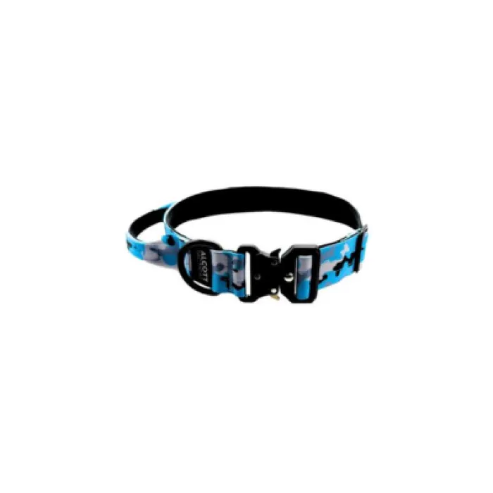 Alcott Dog Blue Camo Tactical Collar Large